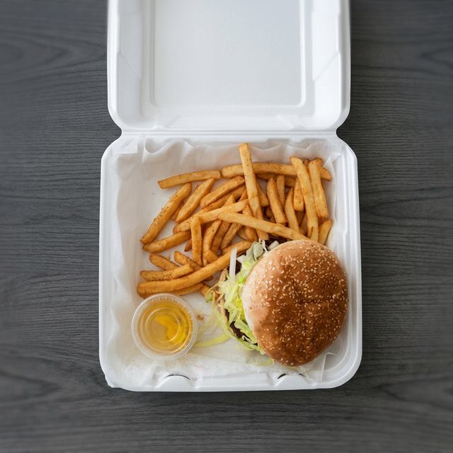 Cheeseburger Plate Dinner.