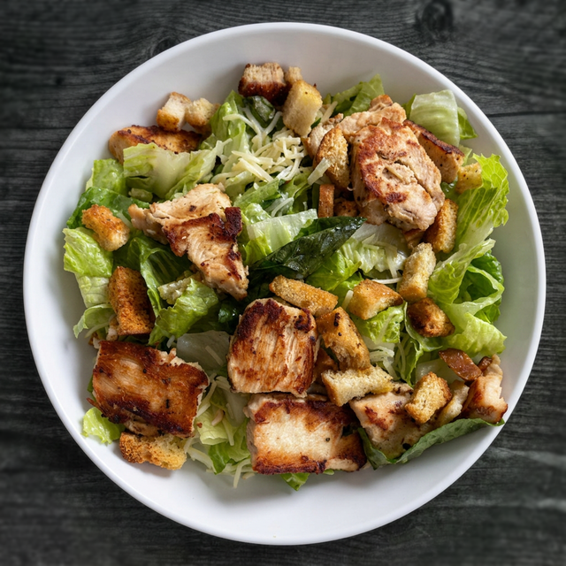 Grilled Chicken Caesar Salad.